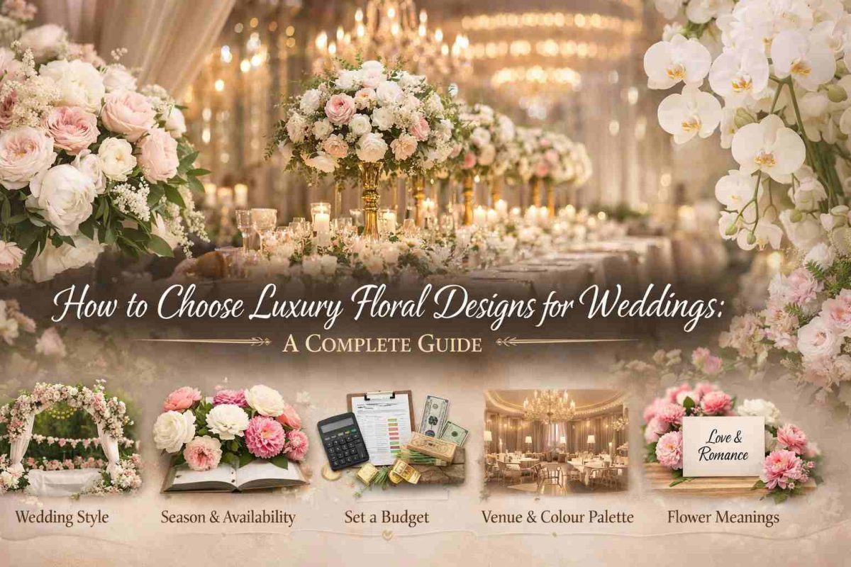 How to Choose Luxury Floral Designs for Weddings: A Complete Guide