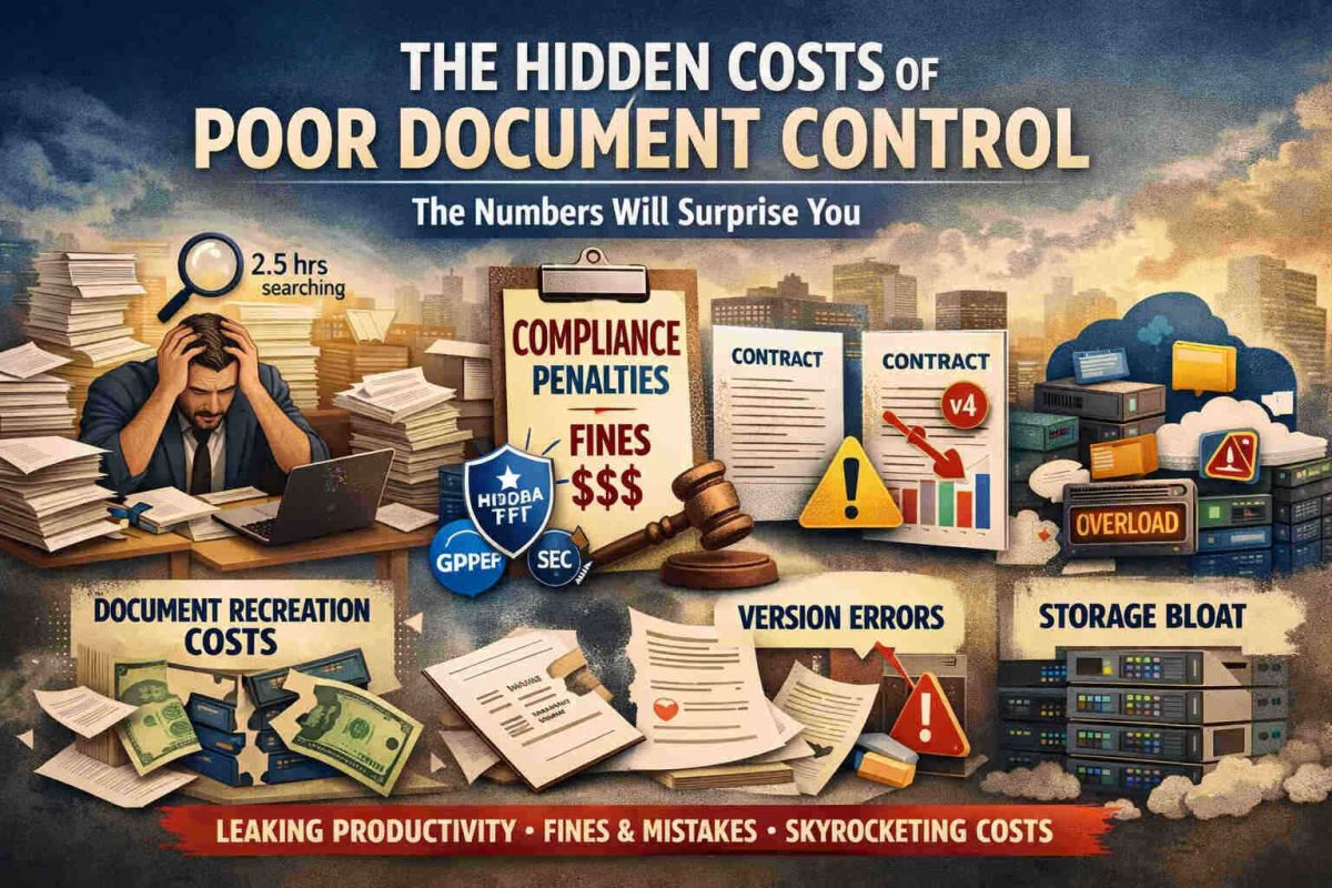 Hidden Costs of Poor Document Control: The Numbers Will Surprise You